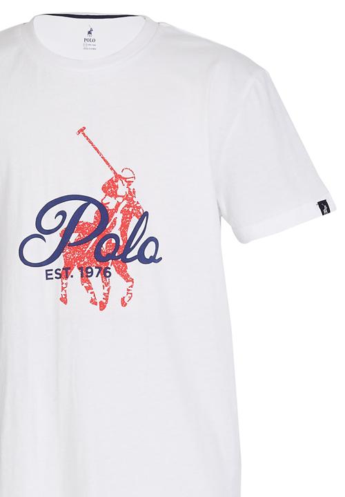 POLO - Rick  Crew Neck Tee White