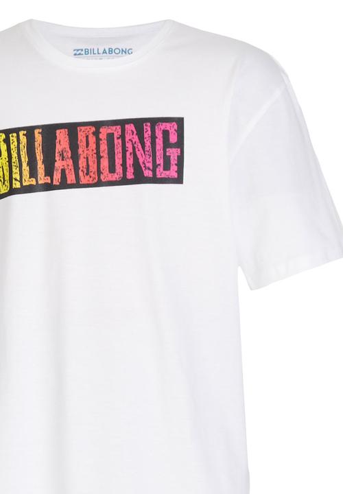 Billabong  - Retro Word Tee White