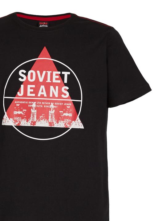 SOVIET - Boys Printed Tee Black