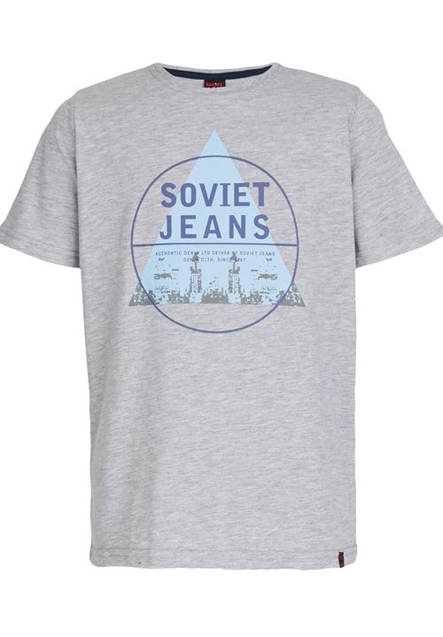 SOVIET - Boys Printed Tee Grey
