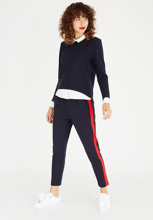 ONLY - Carmen 2-in-1 Top Navy