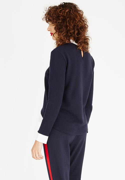 ONLY - Carmen 2-in-1 Top Navy