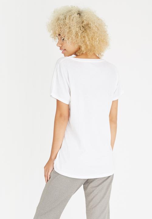 Converse - Striped Hanging Sneaker Tee White