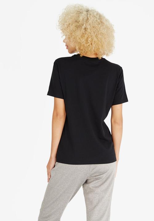 Converse - Metallic Crew Tee Black