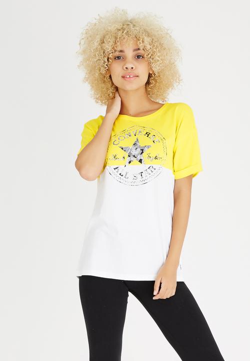 Converse - Colourblock Logo Tee Yellow