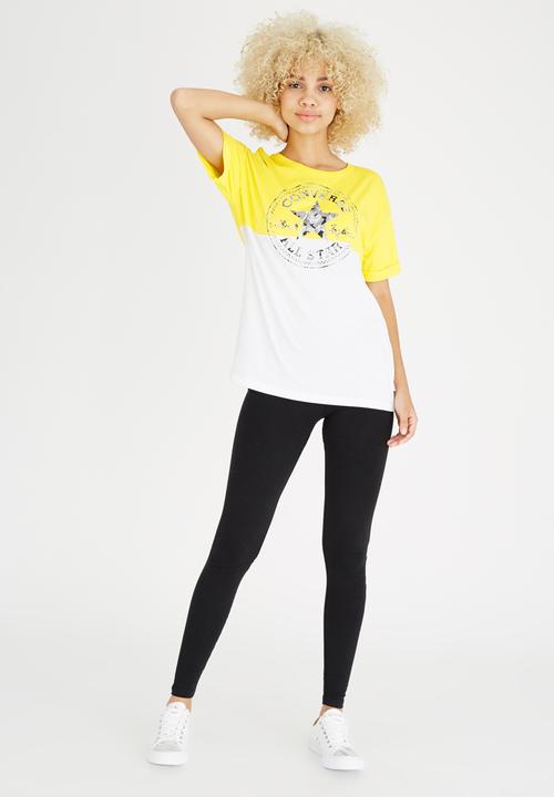 Converse - Colourblock Logo Tee Yellow
