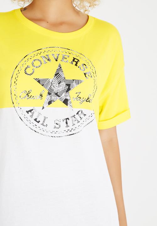 Converse - Colourblock Logo Tee Yellow