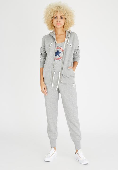 Converse - Full Zip Hoodie Grey