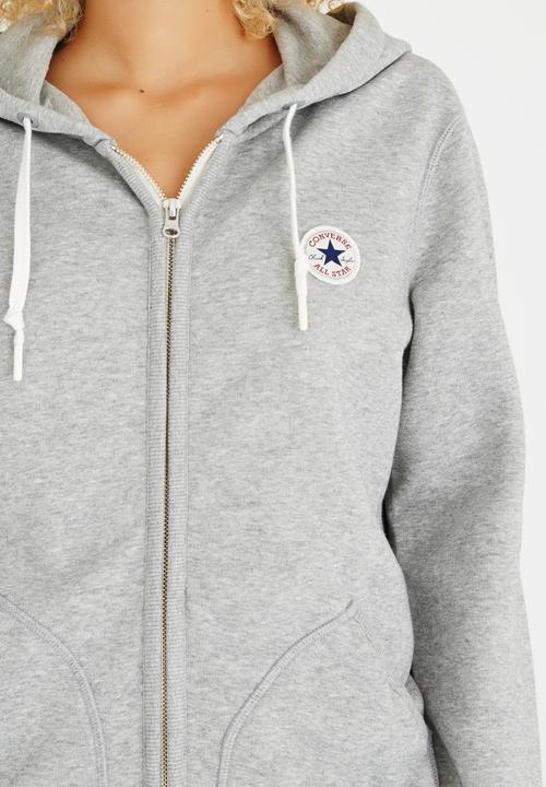 Converse - Full Zip Hoodie Grey