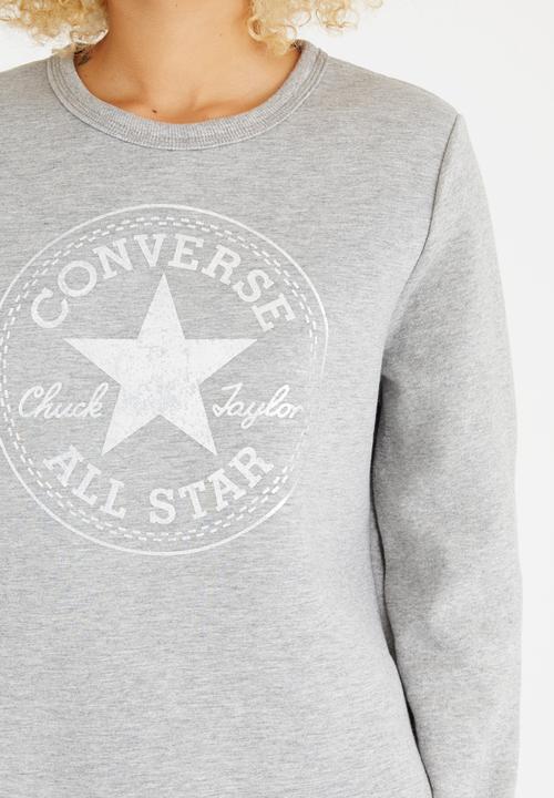 Converse - Metallic Chuck Patch Crew Mid Grey