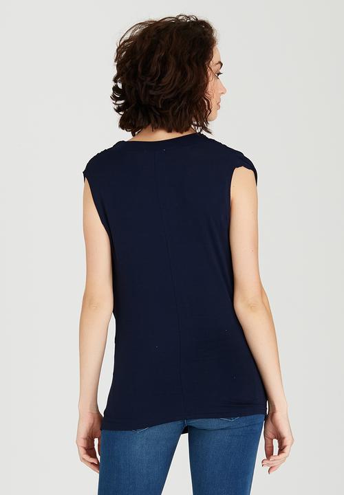 edit - Cross-over Top Navy