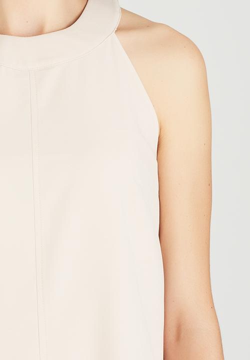 edit - Woven Halterneck Top Stone