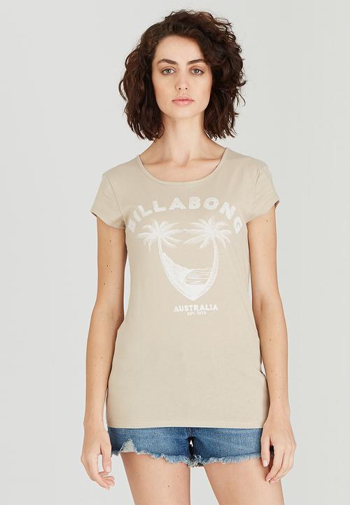Billabong  - Beach Waves Staple Tee Stone