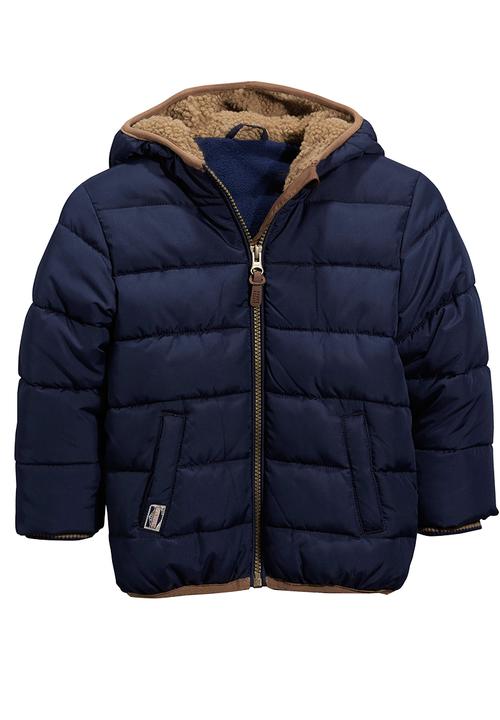 Next - Padded Jacket With hood Navy