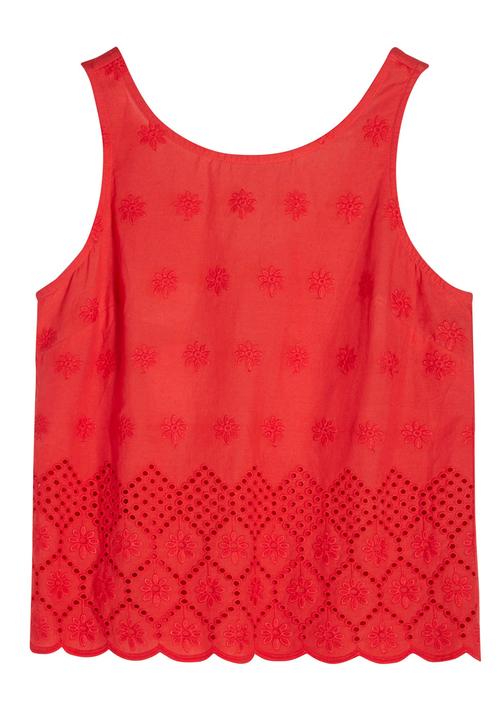 Next - Scallop-hem Cami Red