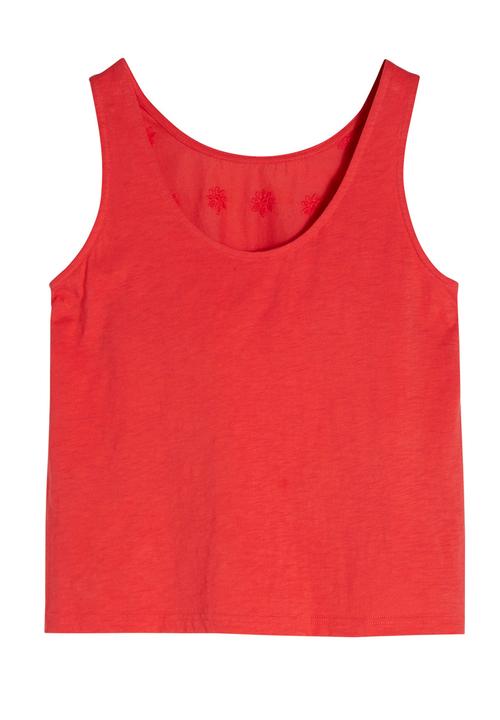 Next - Scallop-hem Cami Red