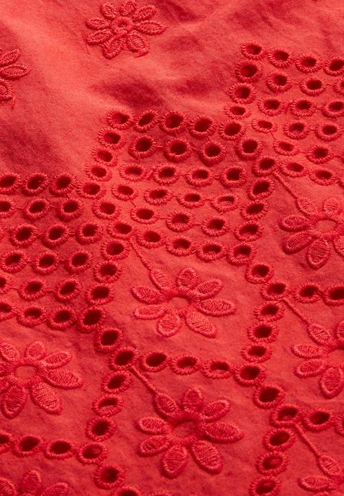 Next - Scallop-hem Cami Red