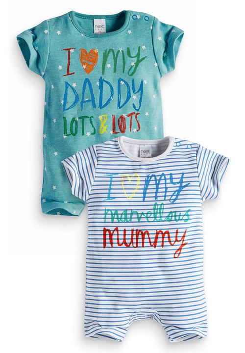 Next - 2-Pack Babygro Multi-colour