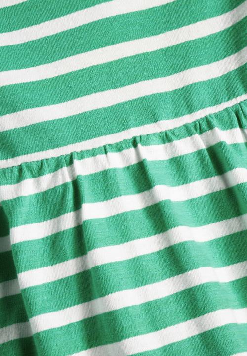 Next - Striped Tunic Dress Mid Green