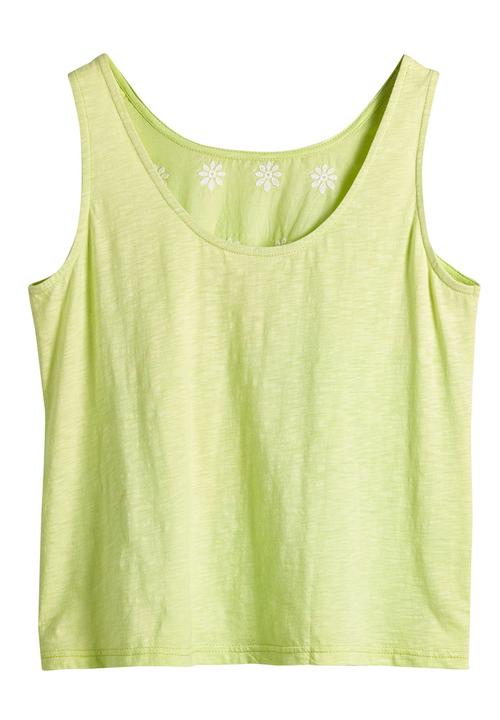 Next - Scallop Hem Cami Yellow Yellow and White