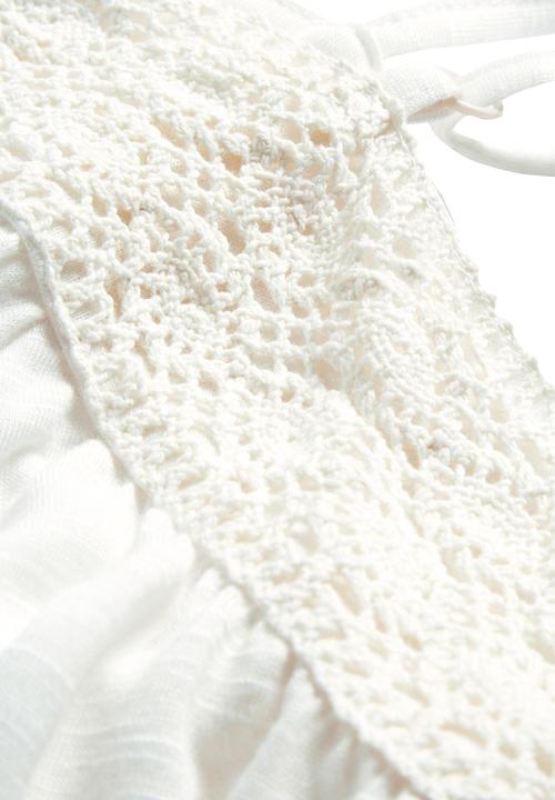 Next - Off-the-shoulder Lace Top Milk