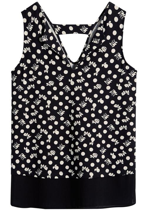 Next - Monochrome Cami Black/White Black and White