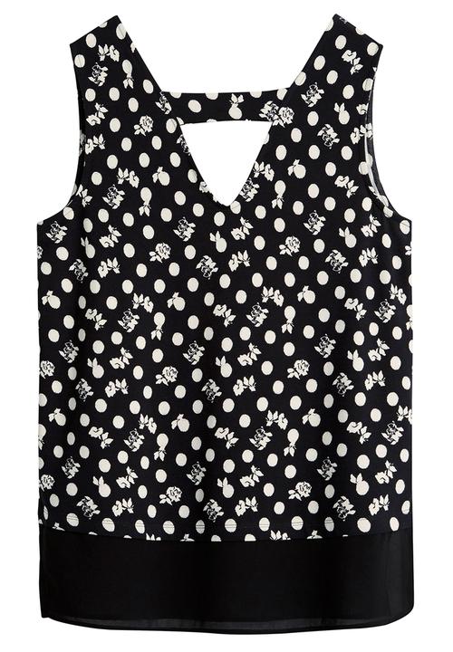 Next - Monochrome Cami Black/White Black and White