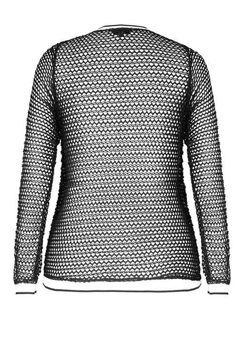 City Chic - Sports Star Top Black/White