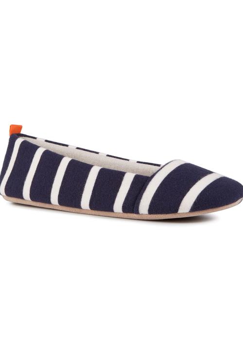 Next - Striped Ballerina Slippers