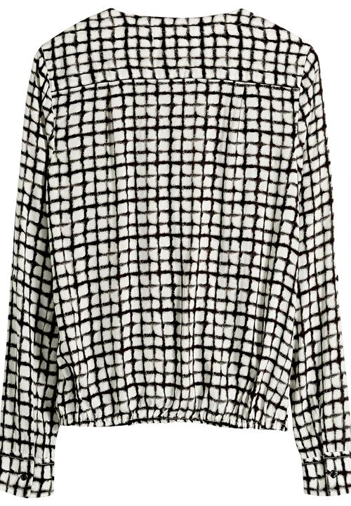 Next - Monochrome Wrap Shirt Black/White Black and White