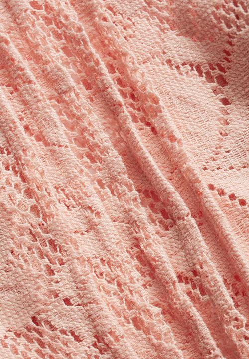 Next - Lace pintuck blouse Mid Pink