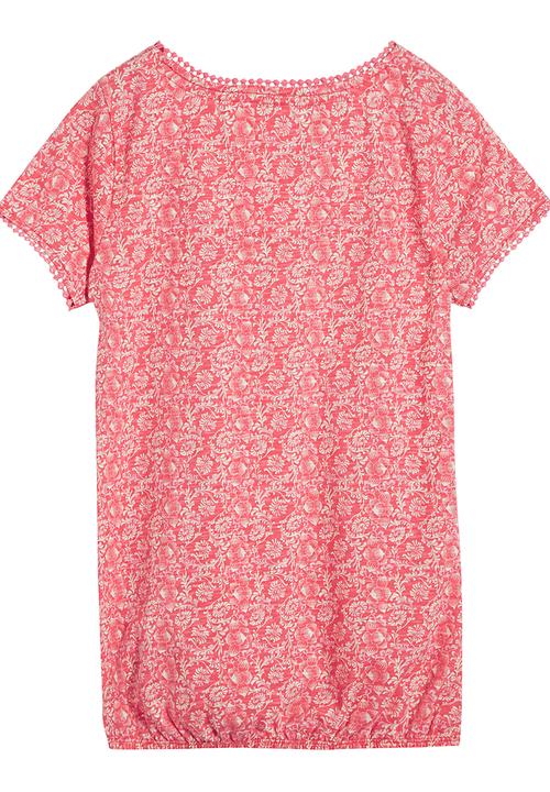 Next - Bubble-hem T-shirt Coral