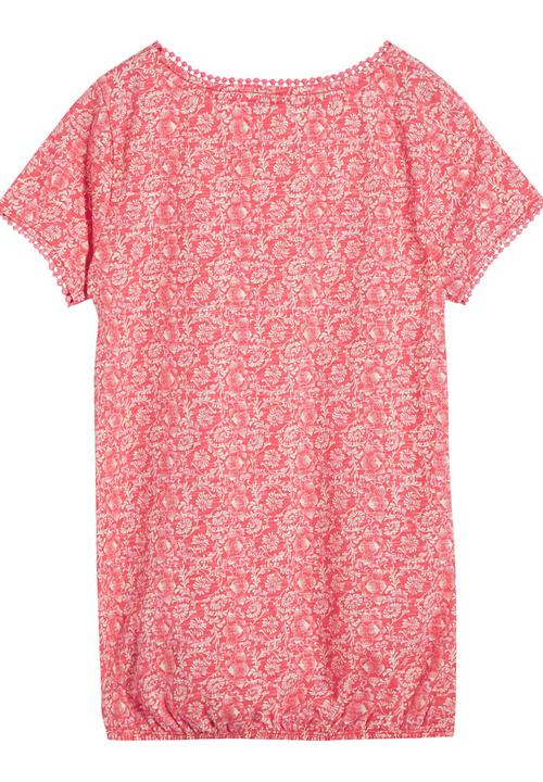 Next - Bubble Hem T-shirt Coral