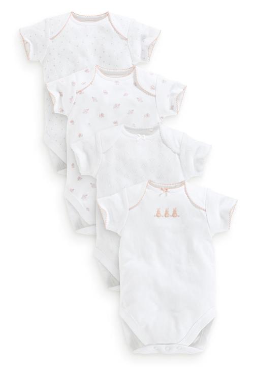 Next - 4-pack Bodysuits White