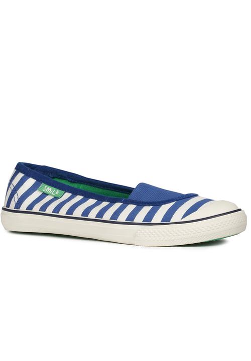 Next - Printed Pumps Blue/White Blue and White