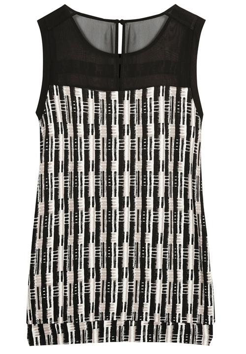 Next - Print Fabric Mix Shell Black/White