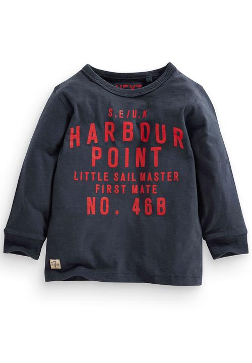 Next - Long-sleeve Harbour T-shirt Navy