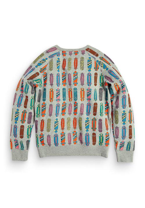 Next - Skateboard-print Crew Multi-colour