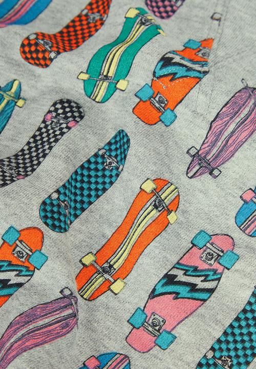 Next - Skateboard-print Crew Multi-colour