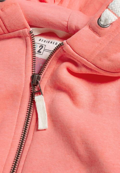 Next - Zip through jacket Mid Pink