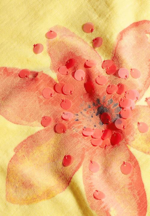 Next - Yellow flower t-shirt Yellow