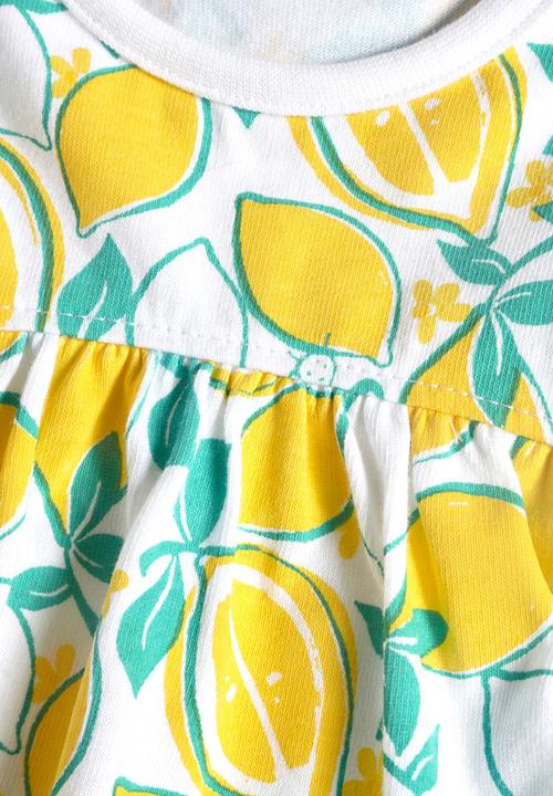 Next - Lemon-print Tunic Yellow/White Yellow and White