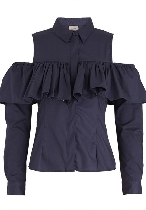 Vero Moda - Marrit Cold Shoulder Shirt Navy