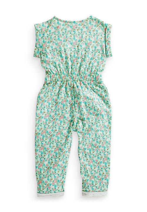 Next - Ditsy-print Jumpsuit Green