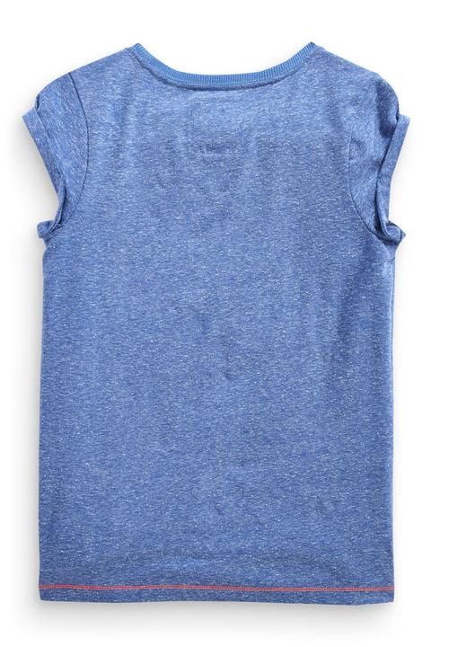 Next - Giraffe beaded t-shirt Mid Blue