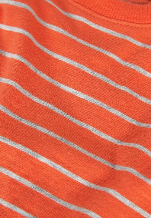 Next - Long-sleeve Stripe T-shirt Orange