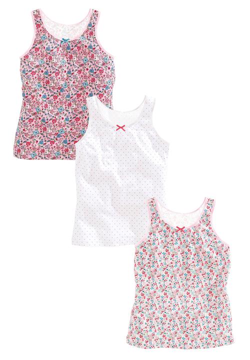 Next - 3-pack Printed Vests Multi-colour