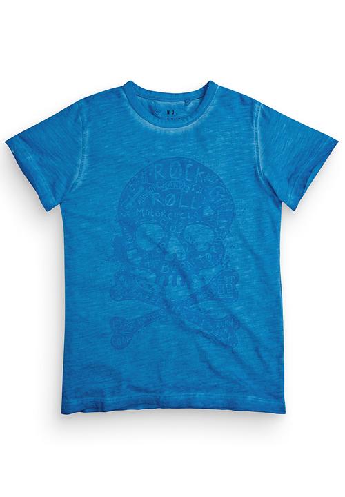 Next - Skulls T-shirt Mid Blue Mid Blue