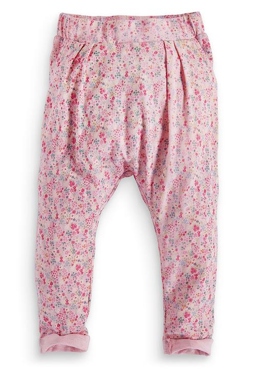 Next - Pink ditsy print trousers Mid Pink