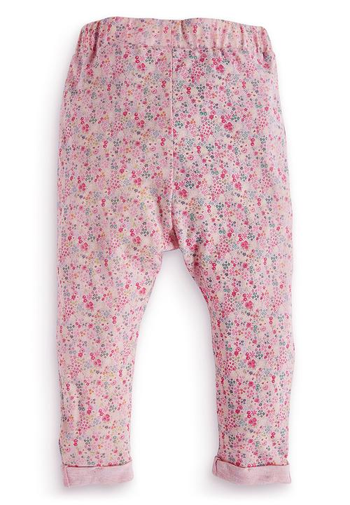 Next - Pink ditsy print trousers Mid Pink
